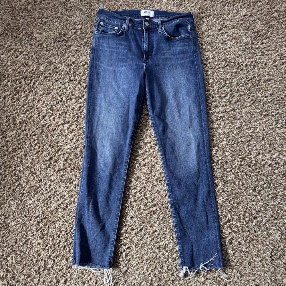 AGOLDE Los Angeles Premium Sophie High Rise Skinny Crop Jeans Size 28